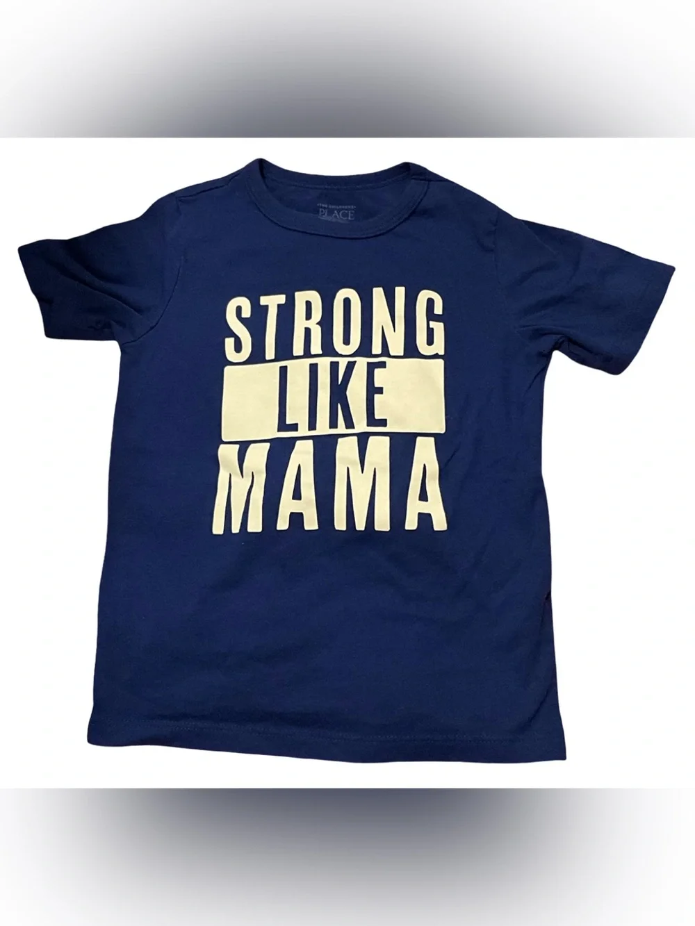The Children’s Place Strong Like Mama Graphic T-Shirt Boys Size 4T Blue